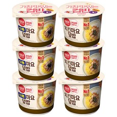 햇반컵반 스팸마요 덮밥 219g 3p + 치킨마요 덮밥 233g 3p, 1세트