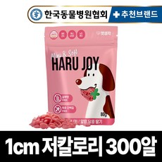 펫생각 하루조이 미니말랑 달콤 딸기 노즈워크 강아지 간식 칭찬 보상 교육 훈련용 대용량 간식, 딸기맛, 80g, 1개