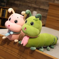 애벌레 롱쿠션 인형 모루 장난감 수면 인형, 5. 1.3m 다크그린