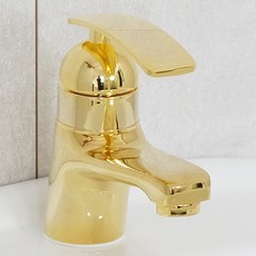 국산 골드 원홀 수도꼭지 세면기 수전, 1개