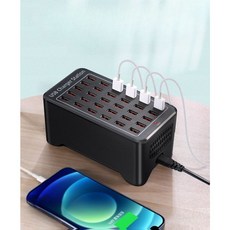 대용량 USB 충전기 포트 사무실 업소용 20포트 2A, E. 12포트 충전기 A90냉각 통풍구 포