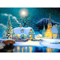 앤드 DIY 보석십자수 액자형 보석 십자수 세트 30X40cm, N008, 1세트