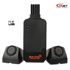 지넷 2채널 사이드 블랙박스 문콕 측면 사각지대 택시 실내 내부, 사이드카메라 블랙, 64GB