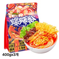 중국식품 호환뤄 뤄스펀 뤄쓰펀 매운 우렁쌀국수 400g, 3개
