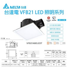 台達電 VFB21ABELEDT 換氣扇