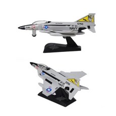 미니어처 제2차세계대전 미해군 F-4 팬텀2 디오라마 비행기장난감 금속, 1개
