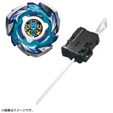 TAKARA TOMY BEYBLADE X 戰鬥陀螺X CX-01 蒼龍勇氣 附發射器 全家樂玩具, 藍色, 銀色