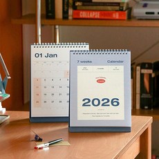 2026 플로우 데스크 캘린더 탁상 달력, 상세페이지 참조
