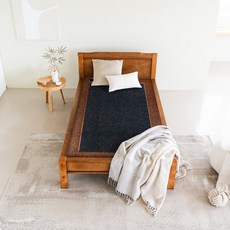 명품의료기 DS 205S 서랍형 싱글 게르마늄 돌침대, 브라운