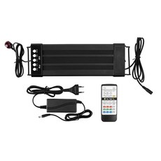 HL-3120A 自然光魚缸燈 遙控定時調光 LED水族箱燈, 黑色, 1個, HL-3060A-18W自然光遙控款