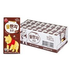 서울우유 찐한초코맛 꿀딴지 초코 180ml x 24팩, 24개