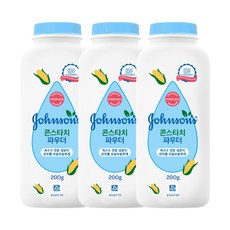 존슨즈베이비 콘스타치 파우더, 200g, 3개