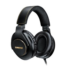 SHURE SRH840 A 슈어 유선 헤드폰 보컬 홈 레코딩 모니터링 헤드폰 거치대 포함, 블랙, SRH840A