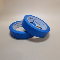 2묶음 칼라 청색 마스킹 테이프 종이 테이프 25mmx40m, 2개
