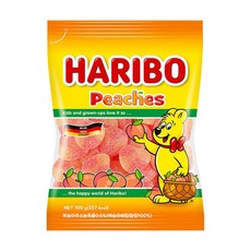 하리보 피치스 젤리, 100g, 20개