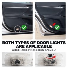LED 자동차 도어 로고 프로젝터 RX 시리즈 용 유령 그림자 조명 액세서리 환영, 02 For F SPORT, 01 빠른  Mainland