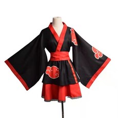 나루토 아카츠키 의상 검은옷 코스튬 코스프레 제품 여성버전 파티 여성의상, 6.XXL 부티크 나루토 드레스