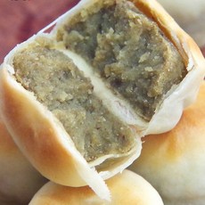중국 전통 디저트 찹쌀 아이스 녹두떡 간식, 녹두빵 + 팥빵+ 연자육 백목이버섯빵 총30개, 330g, 1개
