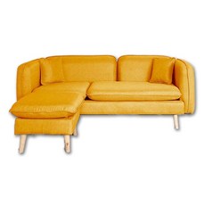 卡蜜拉L型沙發組，三人座，北歐簡約風，三色可選，客廳轉角沙發, 綠色, 1個