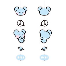 BT21 Minini 미니니 아크릴 모빌 인테리어 아기방꾸미기 코야 알제이 슈키 망 치미 타타 쿠키, 코야 KOYA