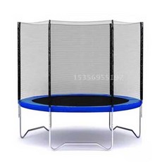 가정용 방방이 소형 트램폴린 실내 점프 놀이기구 판, 2.44m 블루 방방이