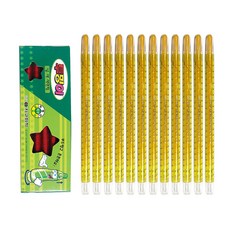 지구화학 투명이 낱색 색연필 1타(12자루), 금색, 1개