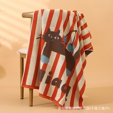 Penfy 嬰兒柔軟浴巾抱被 日常實用, 1個, 橙色:25*25