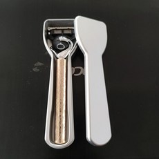 면도기 수제 황동 단조 빵용 주방 사워도우 나이프, D형 황동 면도기실버 박스, 1개, 1L