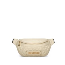 러브모스키노 로고 장식 퀼팅 벨트 백