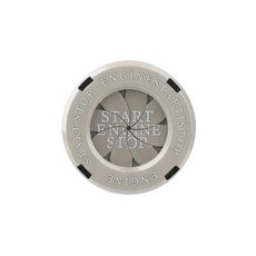 자동차 점화 스위치 하나의 키 시작 버튼 커버 금속 회전 스타일링 보호 캡 오토바이 중지 링, 1개