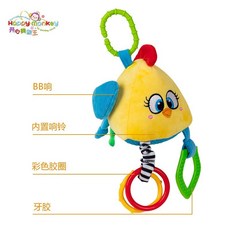 Happy Monkey 嬰幼兒車掛搖鈴, 1個, 小雞／夾鏈袋裝