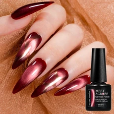 1/14개/세트 7ml 자석 캣츠아이 젤 네일 폴리쉬 UV/LED 오래 지속되는 살롱 품질 트렌디 화이트 색상 DIY, 14 CCQ52475-7