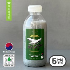 콩물랑 100% 국산 서리태콩물(무첨가 무가당 당일생산), 5개, 500ml