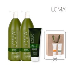 [로마] [본사직영★빠른배송] 너리싱 샴푸 1L 2개+딥컨디셔너 237ML 1개+88ML 2개+쇼핑백, 1개, 2.413L