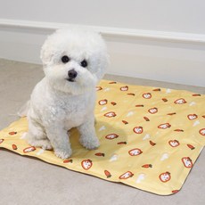 블랑펫 강아지 고양이 반려동물 쿨매트, 옐로우, 1개