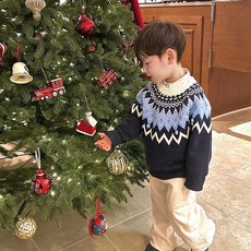 (밀리밤) 페어아일 스웨터 MLKA25N1G_강남점