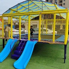 초대형 야외 트램폴린 방방이 실외 펜션 바운스 놀이기구, 2x2m, 1개