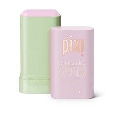 Pixi 온더글로우 슈퍼글로우 | 쉐이드 NaturaLustre | 인삼 알로에 베라 및 과일 추출물이 함유된 하이드레이팅 하이라이터 스틱 | 뺨 및 눈썹 뼈용 | 19g(0, 꽃잎 이슬