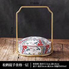 일본식 찬합 도자기 초밥 초밥통 접시 원형 식당 그릇 피크닉 밥통 용기, 1개, 2_B타입 1단