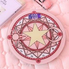 肥婆奶奶 魔法陣體重秤 卡通秤 體重秤 體重機 體重計 量體重 LED螢幕 電子體重機 電子秤 生日禮物 交換禮物, 1個, 魔法陣