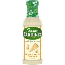 카디니 시저 드레싱 세 가지 치즈 340.2g 6개 팩 Cardini's Three Cheese Caesar Dressing Gluten Free 12 Ounces (Pa, 1개