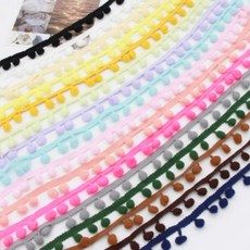 폼폼트리밍레이스 폼폼방울레이스, 라이트옐로우, 1개