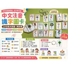 中文注音識字圖卡 275張 幼兒啟蒙