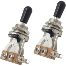 Les Paul용 일렉트릭 기타 3방향 토글 셀렉터 스위치 - 픽업 스위치 2개 기타 액세서리, Black hat