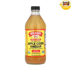 Bragg 유기농 무가공 애플 사이다 식초 초모 함유 사은품 추가증정, 1개, 473ml