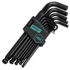 tinduo 합금강 고강도 육각 볼렌치 L자 세트 다용도 정비 공구, 1세트