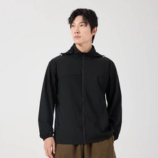 2026夏季防曬外套 機能冰絲涼感 UPF50 抗UV防紫外線 薄外套 男女款 戶外休閒運動釣魚遮陽防風長袖上衣, 黑色-男款