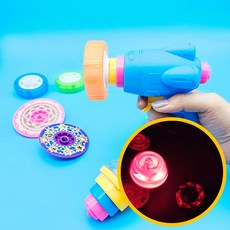 5000 슈팅플라잉 LED 팽이세트 1개 랜덤 - LED 팽이 불빛 지상 공중 캠핑 선물용