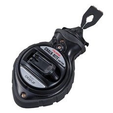 TAJIMA 초크 박스 - Chalk-Rite 걸림 방지 스페셜 에디션 먹줄의 매우 굵은 1 mm 라인 및 5개 기어로 빠른 되감기 CR301JF-CP 223020 771835, Black