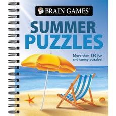 (英文圖書)Brain Games - Summer Puzzles: More Than 150 Fun and Sunny Puzzles! Volume 6 Spiral, Publications International,..., English